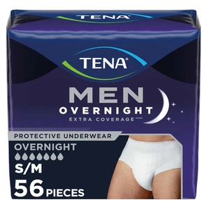 TENA Intimo per Incontinenza da Soggiorno Extra Copertura per Uomo, Sm/Med, 56 ct - Foto 1 di 6