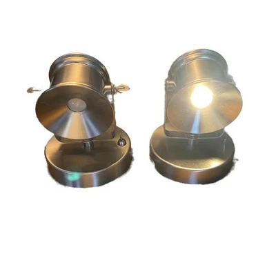 Hampton Bay 5,1 pulgadas Foco LED integrado de níquel cepillado lámpara de escritorio o pared  Foto 1 de 4