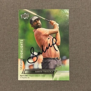 SAHITH THEEGALA Signed Auto 2024 Upper Deck Golf Season Highlight Card PGA #95 - Picture 1 of 1