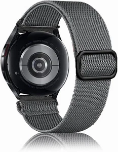 Elastic Bands for Galaxy Watch 7/6/4 Classic 47mm 46mm 43mm 42mm/5 Grey - Picture 1 of 8