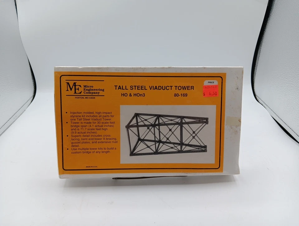Micro Engineering 80-169 HO & HOn3 Tall Steel Viaduct Tower - Image 1 of 3