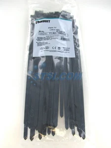 Panduit PLT3H-L0 Pan-Ty wetterfeste Kabelbinder, 11,4", schwarz, 50er-Packung ~ STSI - Bild 1 von 2