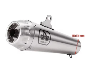 Terminale Scarico ARROW color alluminio con DB Killer in inox - 51mm - Imagen 1 de 1