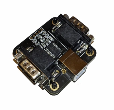 Mini 2x Amiga C64 DB9 Joystick auf PC Emulator USB Adapter WinUAE - Bild 1 von 4