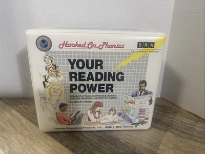 Juego de lectura fonética enganchado 1991 de colección folletos casetes tarjetas faltan 10+libros Foto 1 de 4