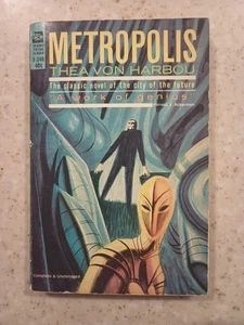 Thea Von Harbou METROPOLIS 1963 Ace Books, NY Paperback - Picture 1 of 5