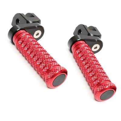 Extensor de estriberas de 1 pulgada POLE rojo para Ducati Hypermotard 939 16 17 18 Foto 1 de 4