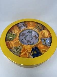 CC&T für Kaffee & Tee Schmetterling Demitasse Set 6 Tassen & Untertassen Neu im Karton - Bild 1 von 12