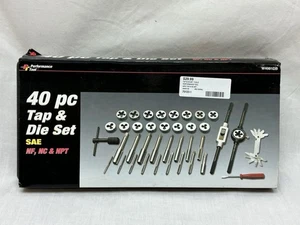 Performance Tool W4001DB Sae Tap & Die Complete Set - Picture 1 of 10