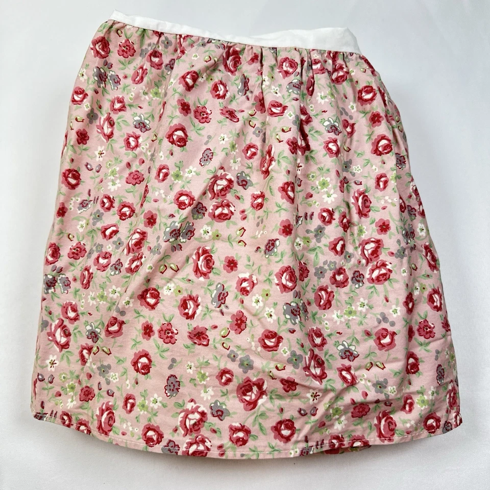 "Falda Waverly Baby rosa floral flor cottagecore cuna polvo con volantes 11"" caída" Foto 1 de 4