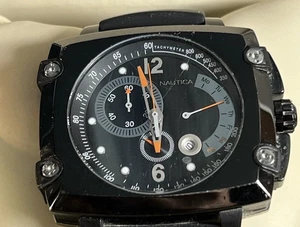 🔴 NAUTICA cronografo uomo A38500 impermeabilità 5 ATM OVERSIZE 48 mm scatola - Imagen 1 de 6