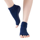 Women Non-Slip Half Toe Grip Socks Pilates Barre Ballet Toeless Yoga Socks, 