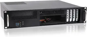 2U Server Chassis Short Depth 14.17" Front I/O with 2 X 3.5“ (I - Picture 1 of 6
