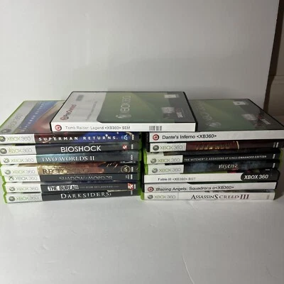 Lote De 15 JUEGOS XBOX 360 THE WITCHER, BIOSHOCK, FABLE, IRONMAN, TOMB RAIDER Foto 1 de 4
