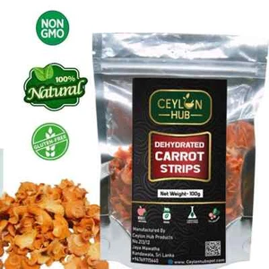 Dehydrated Carrot 1-3cm Flakes Use For Soup, Noodles, Fried Rice & Vegetable Mix - Picture 1 of 5