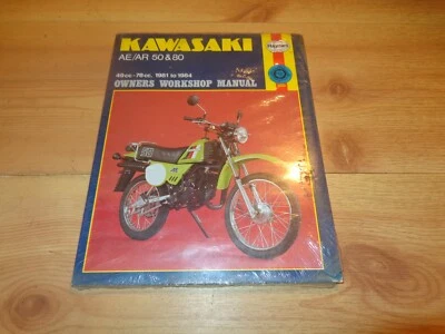 81-84 Kawasaki AE50 AR50 AE80 AR80 AR AE 50 80 Haynes Manual de taller del propietario Nuevo Foto 1 de 2