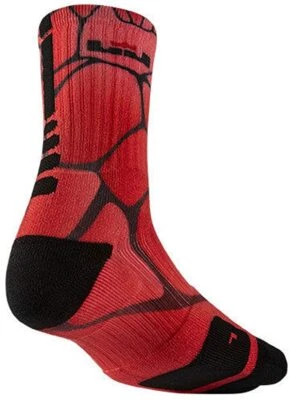 NIKE ELITE DIGITAL INK LEBRON CREW "Heart of a Lion"  SOCKS MEN MEDIUM x5029-900 - Image 1 of 2