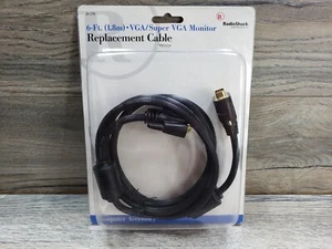 RadioShack 26-276 6ft Male Super VGA PC Monitor Heavy Duty Replacement Cable - Picture 1 of 3