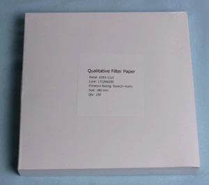 FILTER PAPER 18 cm 100 DISCS QUALITATIVE SLOW 103 - Picture 1 of 1