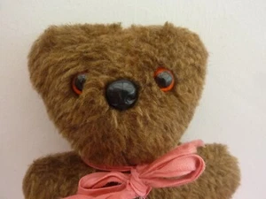 Vintage Bär Stofftier braun TEDDYBÄR Made in Great Britain Dachs Spielzeug - Bild 1 von 4
