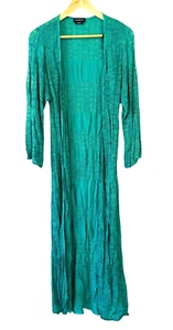 Top kimono Bebe donna M linea lunga copricostume maglia aperta boho turchese - Foto 1 di 13