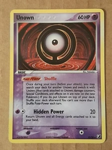 Pokemon Unown O Unseen Forces O/28 Holo Special Rare NM-MT See Pictures - Picture 1 of 3
