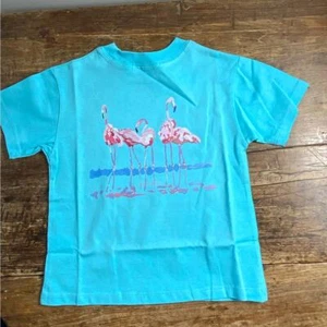 J. Bailey Flamingo Shirt Size 8  - Picture 1 of 3