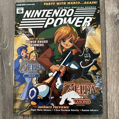 Nintendo Power 144 Legend Of Zelda 2001 Oracle of Seasons/Ages, Mario Party 3 Foto 1 de 4