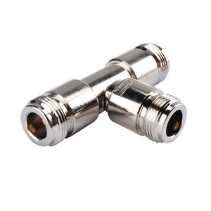 N-Type Female to 2x Jack 3 way long version splitter RF Coax Adapter Connector - Picture 1 of 3