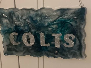 This Is A Resin Colts Sign - Picture 1 of 3