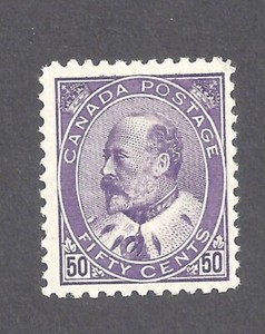 CANADA # 95 VF MINT 50c PURPLE KEVII LOVELY STAMP BS26081