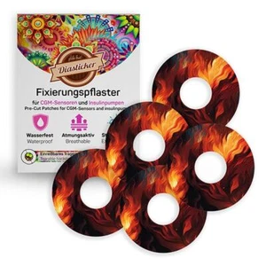 FreeStyle Libre 3 Pflaster - Fire l Diasticker® - Picture 1 of 18
