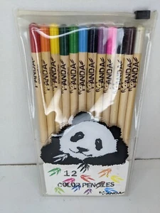 NEW Panda 12 Pack Of Colored Pencils - Picture 1 of 4