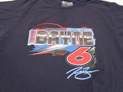 Гоночная футболка NASCAR Trevor Bayne Roush Fenway размер XL НЕДОСТАТКИ - Изображение 1 из 4