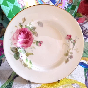VINTAGE ROYAL DOULTON JUNE PINK ROSE 15.5cm REPLACEMENT SIDE PLATE MADE ENGLAND - Picture 1 of 4