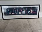 Framed London 2012 olympics &quot;Skyline&quot; by Wolff Olins 13x38 print (Frame 39x14)