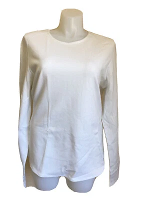NWT-KIT AND ACE-WOMENS SWEATSHIRT LONG SLEEVE,STRETCH CURVED HEM SIZE L, WHITE Foto 1 de 4