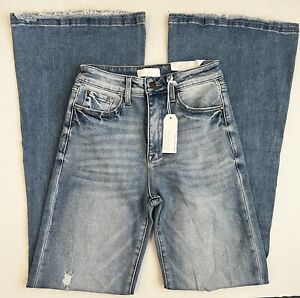Women High Rise Flare Jeans 5/26x34