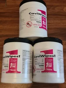 Lot of 3 CaviWipes1 13-5150 Germicidal Wipes Extra Large 9"x12" - Picture 1 of 4