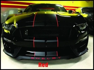 Ford Mustang SHELBY GT350 Front Splitter Vinyl Decal Overlay - Picture 1 of 25
