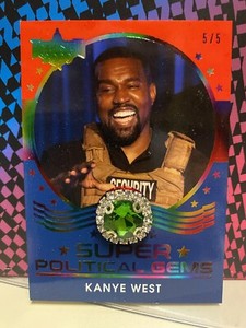 Decision 2022 - Super Political Gems Card - Kanye West - 5/5  RAINBOW