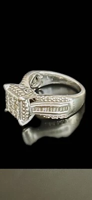 3 carat diamond engagement ring white gold - Image 1 of 3