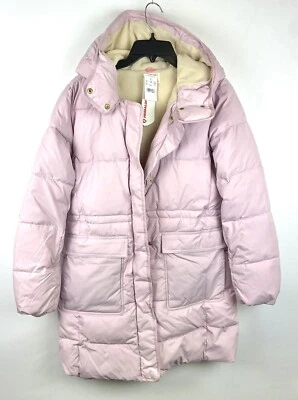 Abrigo con capucha acolchado rosa Crewcuts para niña talla 16 Foto 1 de 4