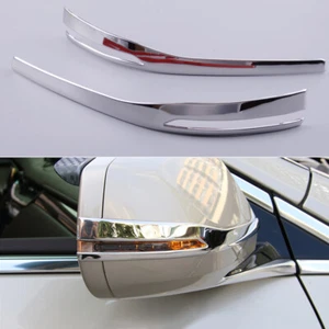 2x Chrome Side Rear View Mirror Strip Cover Trim Fit for Cadillac XTS 2013-2019 - Picture 1 of 5