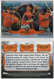2019 Bowman Chrome Talent Pipeline #TP-HOU Forrest Whitley Beer Yordan Alvarez - Picture 1 of 1
