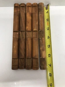 Frontier Logs Lot of 5 Wooden 7 1/4” Long  3 Notch Logs Building Kids Learning - Picture 1 of 1