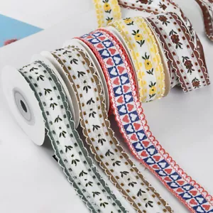 Ethnic Style Embroidery Ribbon Bow Dress Ribbon Decorative Lace - 2.5cm*4.5M - Picture 1 of 14