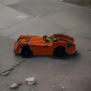 Vintage 1950s European Red Roadster Metal Barclay Model Micro Car Made in USA - Picture 1 of 7