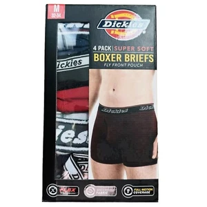 Dickies Men’s 4 Pack Supersoft Stretch Boxer Briefs NWT Size M (32/34) - Picture 1 of 5