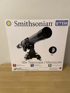 Smithsonian STEM 30x Telescope / Monocular with Aluminum Tabletop Tripod And Cap - Picture 1 of 5